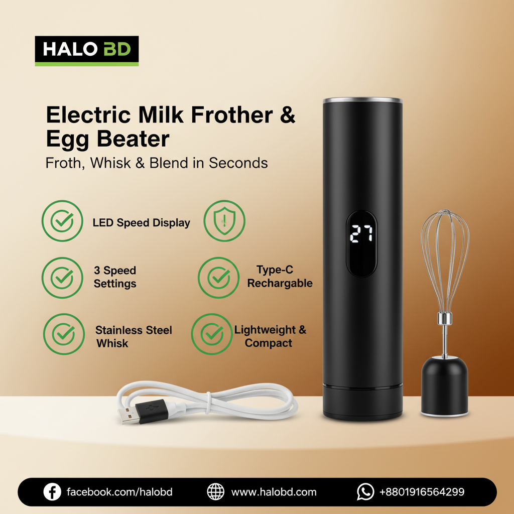 Electric Milk Frother Photo Card