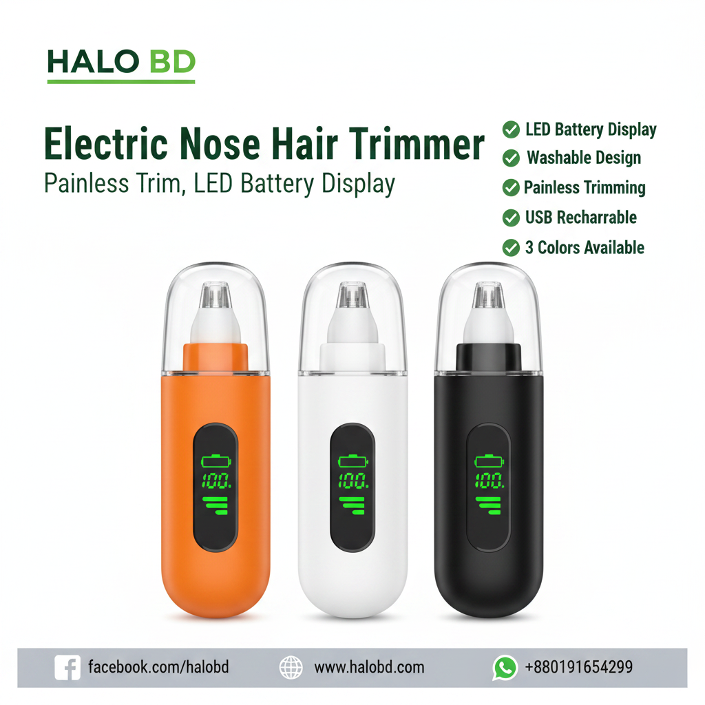 Electric Nose Hair Trimmer - White Background