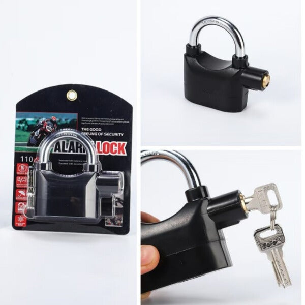 110dB Siren Alarm Padlock – Anti-Theft Security Lock
