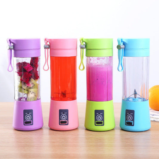 USB rechargeable mini blender purple pink green blue
