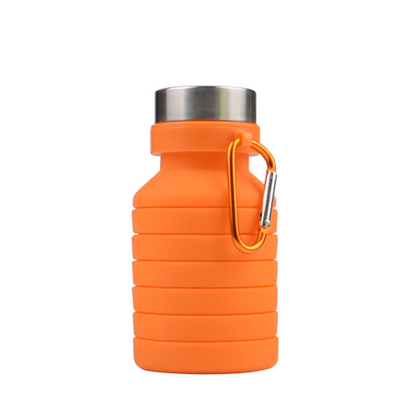 Collapsible Silicone Water Bottle - Orange