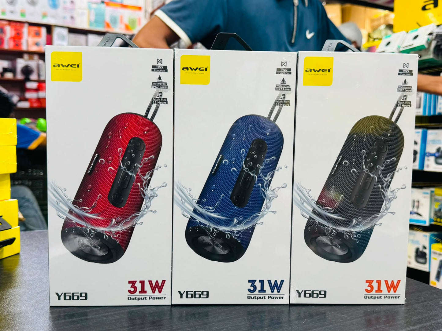 Awei Y669 31W Portable Bluetooth Speaker – IPX7 Waterproof & TWS