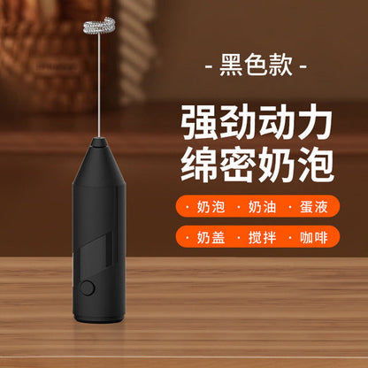 Wireless Electric Milk Frother & Egg Beater with LED Display | 3-Speed | Type-C Charging