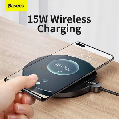 Baseus Gen 2 Wireless Charger 15W – Digital LED Display & Fast Charge