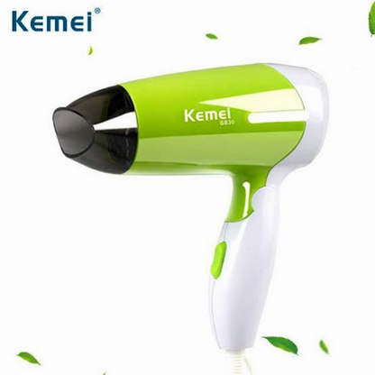 Kemei KM-6830 800W Foldable Hair Dryer – 2 Speed & Heat Settings