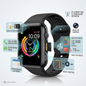 Keqiwear KW68 Mini Smart Watch – 3+1 Multi-Strap Combo