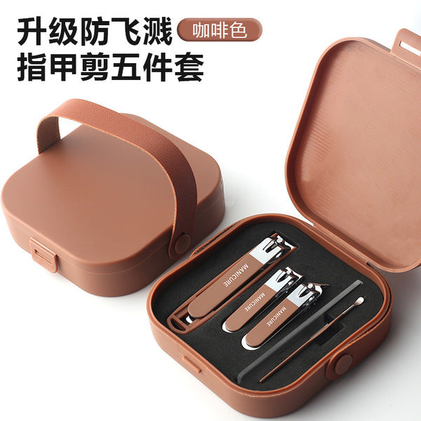 Anti-Splash Manicure Nail Care Set | ABS Travel Case | 5-Piece & 8-Piece