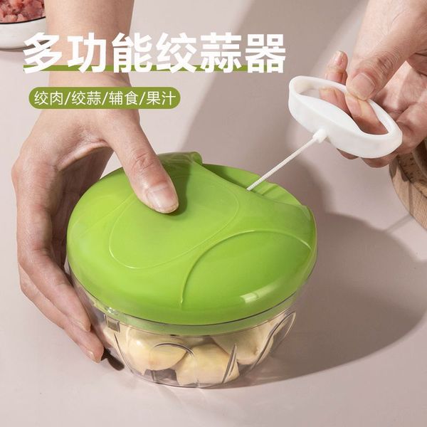 Easy Spin Cutter Manual Food Chopper & Garlic Mincer (500ml)