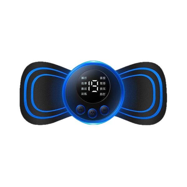 EMS Mini Cervical Massager – 8 Modes, 19 Levels, USB Rechargeable, Full Body Relief