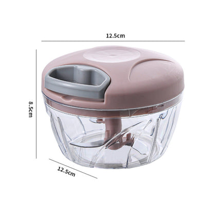 Easy Spin Cutter Manual Food Chopper & Garlic Mincer (500ml)