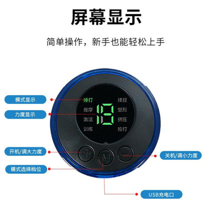 EMS Mini Cervical Massager – 8 Modes, 19 Levels, USB Rechargeable, Full Body Relief