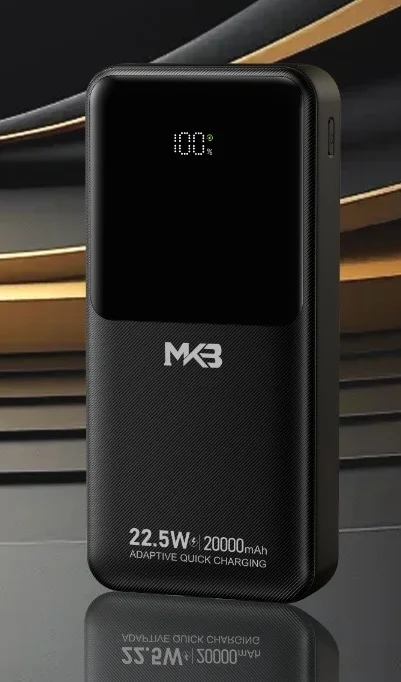 MKB PK62 20000mAh Power Bank – PD 20W/22.5W & Dual Built-in Cables