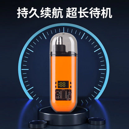 Electric Nose Hair Trimmer with LED Display | Washable Head | 3 Colors