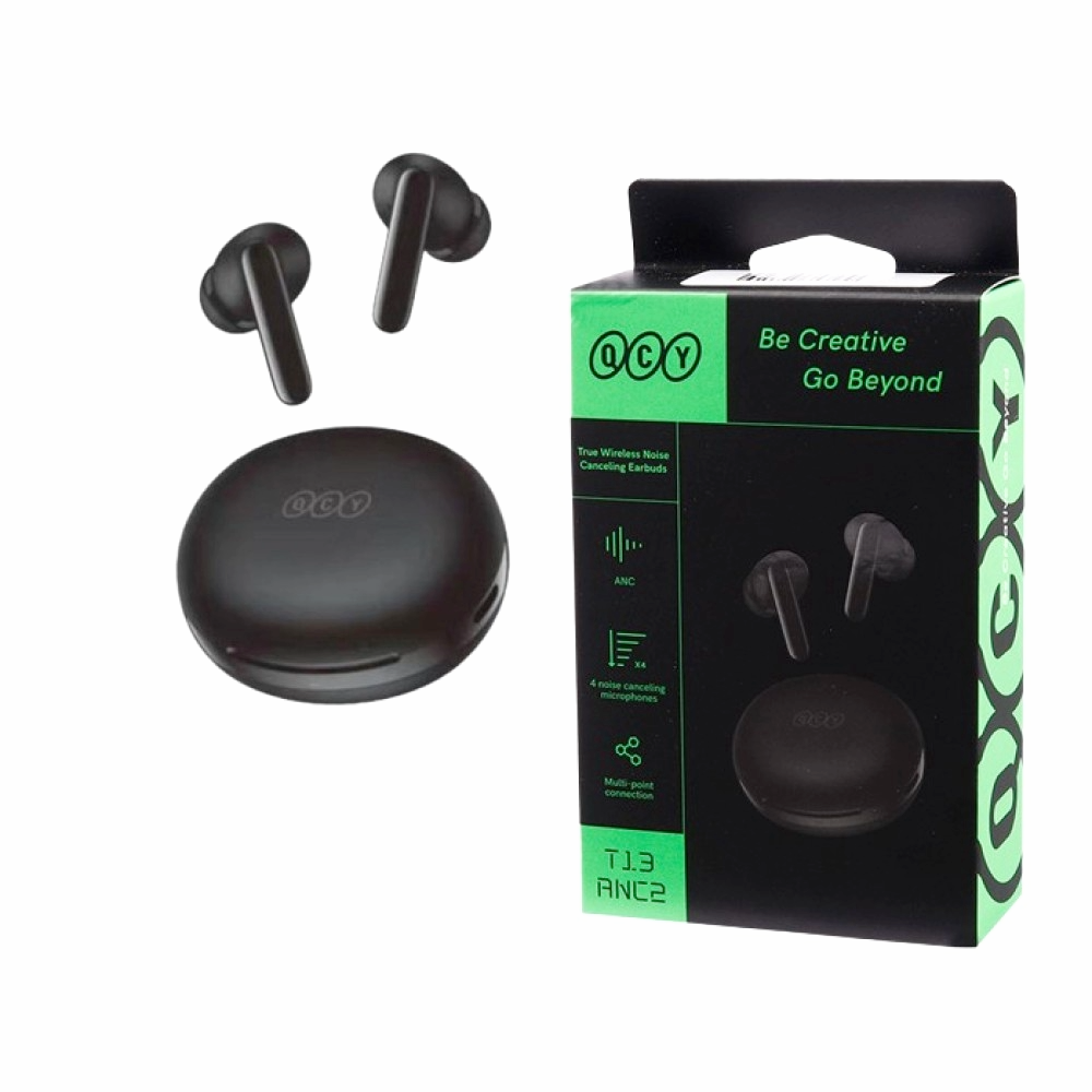 QCY T13 ANC 2 TWS Earbuds – Active Noise Canceling & 4-Mic