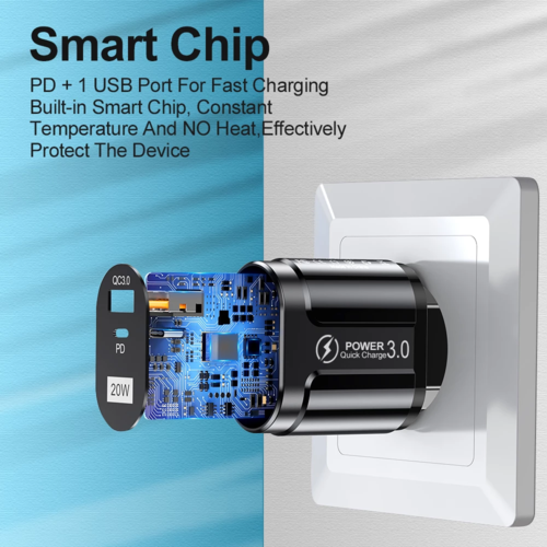 PD 20W USB Type C Charger Fast Charging For iPhone Samsung