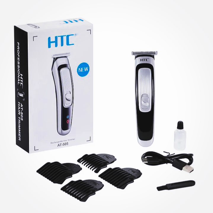 HTC AT-505 Rechargeable Hair & Beard Trimmer – Cordless & Lightweight