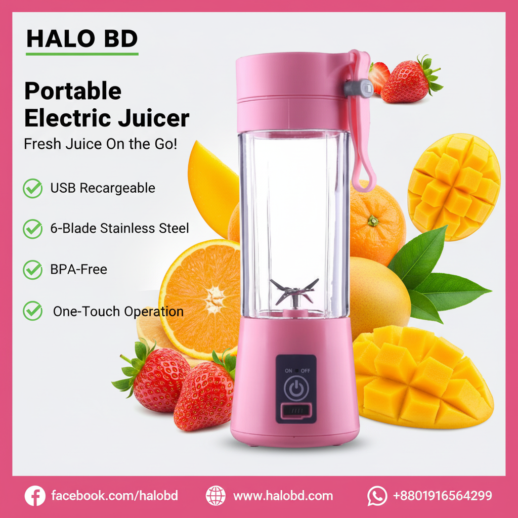 Portable Electric Juicer Photo Card