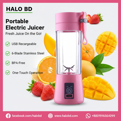 Portable Electric Juicer Photo Card