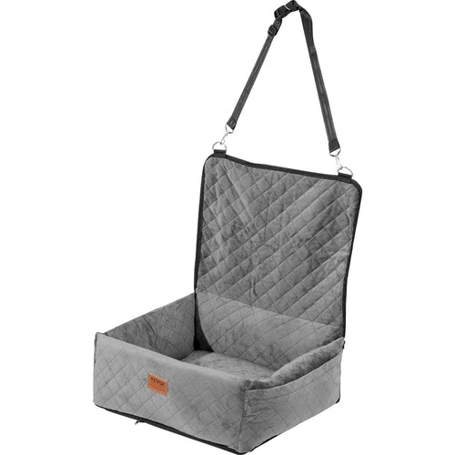 Dog Car Seat, Dog Booster Seat for Car with A Storage Pocket, Clip-On