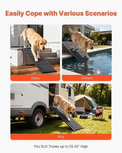 Dog Ramp for Cars, 180 x 43.2 cm, Folding Pet Ramps for Medium & Large
