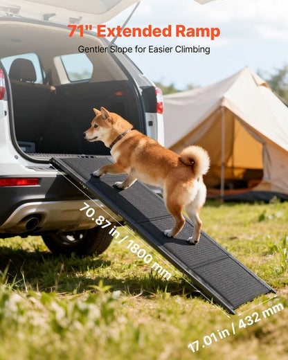 Dog Ramp for Cars, 180 x 43.2 cm, Folding Pet Ramps for Medium & Large